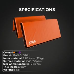 STAG GLOBAL Multi-Purpose Foldable Fitness MAT Gymnastics mat