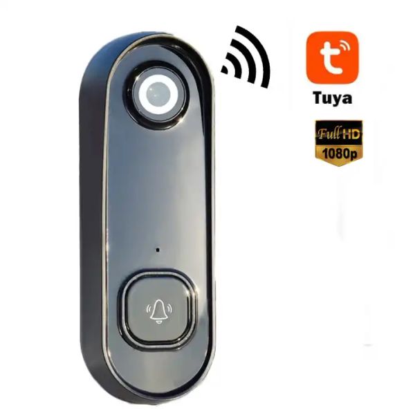 Tuya AC Full HD Home  Security WiFI Two Way Audio IR Night Vision Intercom Wired Smart Video Wireless  Video Doorbell Camera