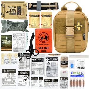 Rhino Rescue Empty IFAK Pouch Trauma Kit Tactical First Aid Kit MOLLE Pouch Kit With Tourniquet Chest Seal Bandage