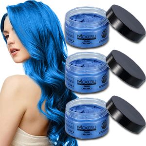 Disposable Ash Gray Hair Dye Wax Temporary Silver Pomade Gel with Heat Protection Styling Effect