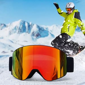 CE Certificate PC Lens OTG Interchangeable Lens Ski Goggles High End Magnetic Uv 400 protection Snow Ski Goggles