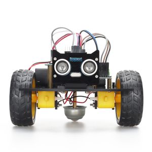 Tscinbuny 2WD Programmable Mini Robotics Kits Electronic Modules Kits Education Maker Kits for Arduino
