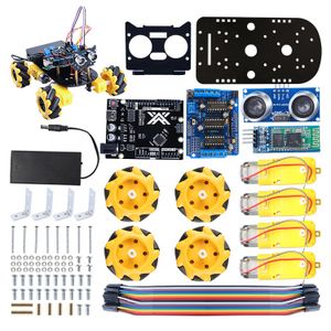 Factory Omni 4WD Robot Open Source Programming Project STEM Smart Robot Car Kit Robotics Kit Education
