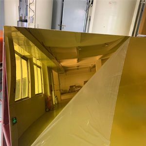 1.5mm 2mm 3mm 1220x2440mm Anti-Scratch Gold Acrylic One Way Mirror Sheet