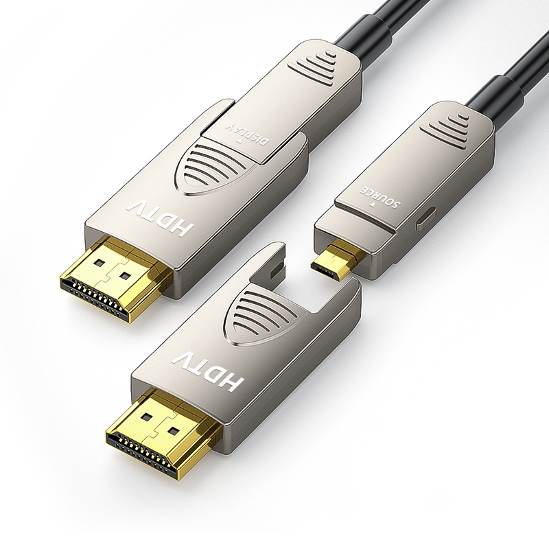 Fiber Optic HDMI Cable 4K Detachable v2.0