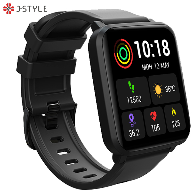 Jstyle 1.3in TFT Blood Pressure and Heart Rate Monitor Smart Watch Fitness Tracker Telehealth Smartwatch for Android Ios Phone
