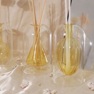C&H Custom Wholesale Luxury Modern Reed Diffuser Set Aroma Therapy Glass Diffuser Set for Essential Oils Air Freshener
