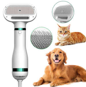 3 in 1 New Design Dog & Cat Grooming Brush Dryer Stainless Steel & Plastic Pet Hair Brush Dryer and Tool