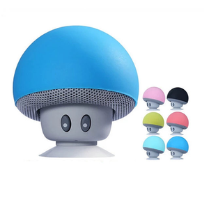 Top Seller Hands-Free Small Mushroom Cute Wireless Speaker With Suction Cup