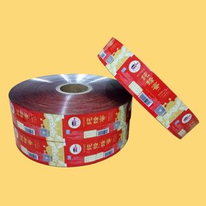 Custom Printed Roll Stock for Food Packaging Flow Wrap Film Rolls Snack Liquid Packaging for Auto Packaging Machine