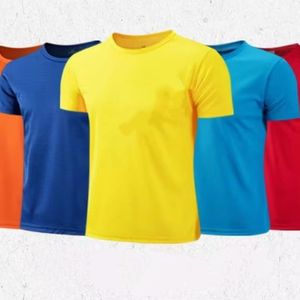 Quick Dry Sportswear 100% Polyester Men Plain Custom Blank t Shirt Printing  White Sublimation Polyester Quick Dry T-shirts