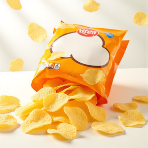 Potato Chips Bag Chips  Food Plastic Packaging Bag Plastic Film Roll for Printed Potato Chips Packaging With Metallic Finish