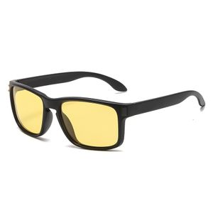 2024 New Men's Sports Sunglasses Cycling Eyewear with Polarized Lenses Square Black and Gray Frames Made of PC Tac Materials