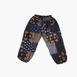Women's Multi-Color Bohemian Patchwork Harem Pants with Elastic Waist All Season Festival Clothes Pockets Wholesale Summer Pants
