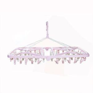 Clothes Dryer Plastic Hanger for Cloths 52 Plastic Clips Portable Clothes Rack Hanger Drying Vietnam Supplier