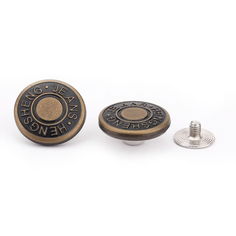 Eco-Friendly Recycled Material Sustainable Design Jeans Button Rivet for Green Denim Brands Ethical Fashion