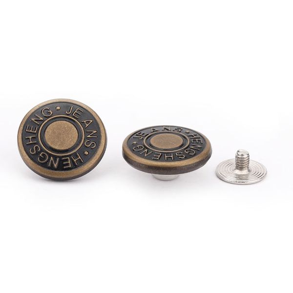 Eco-Friendly Recycled Material Sustainable Design Jeans Button Rivet for Green Denim Brands Ethical Fashion