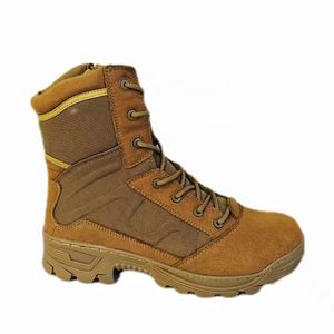 36 Years Factory Low Price Black PU Injection High Combat Boots