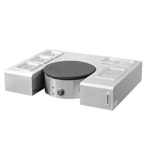 Electric Making Crepe Maker Training Single Plate #304 Stainless Steel Commercial Electric Crepe Maker Pancake Maker