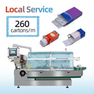 260W Continuous Automatic Vials Carton Packaging Ampoule Bottle Tube Cartoning Packer Machine