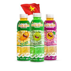 Best-Selling Product 500ml Tropical Juice Drink with Nata De Coco Jelly NAWON Private Label Manufacturer, Free Sample, Wholesale