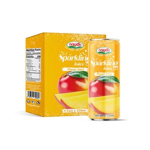 Fizzy Drinks Sparkling Mango Juice 320ml NAWON Beverage Manufacturer from Vietnam Price Private Label OEM ODM Wholesale Supplier