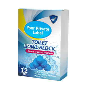 Private Label Remove Dirt and Odor Bathroom Cleaner Tablet Automatic Toilet Cleaning Block