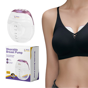 Electric Wearable Breast Pump with Massage Function Silica Gel Parts Food Grade Material