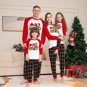 Wholesale Christmas Pajama Set  Long Sleeve Winter Soft Matching Christmas Pajamas Family Sleepwear