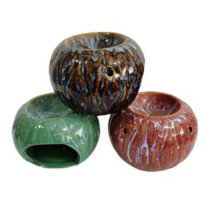Ywbeyond Egg Shape Different Color Tea Light Candle Holder Incense Aromatherapy Essential Ceramic Oil Burner Wax Melt Warmer