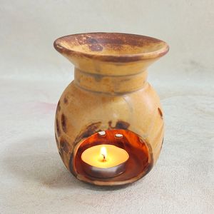 Ywbeyond Home Aroma Stove Aromatic Antique Hollow Candle Holder for Wax Melt Warmer Tealight Holder Ceramic Essential Oil Burner