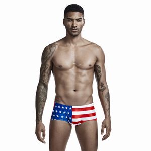 Custom Logo Factory OEM/ODM Flag Design Swimwear Swim Trunk Men Swim Brief Swimwear for Men