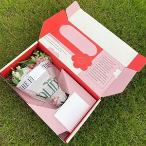 Wholesale Custom Luxury Gift Packaging Mailer Shipping Flower Box Mom Boxes for Bouquets Flower