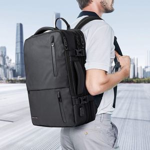 Multifunction Expandable Backpack Large Capacity Back Packs Business Laptop Backpack Bag with USB Charging Port Customized
