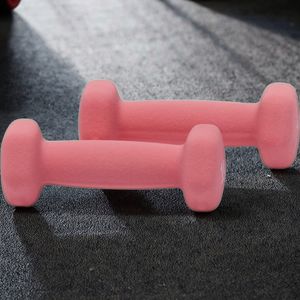 IUNNDS Custom Logo Small Pink Neoprene Dumbbell Set Rack Long-Last Popular Gym Fitness Equipment Men/Women Use