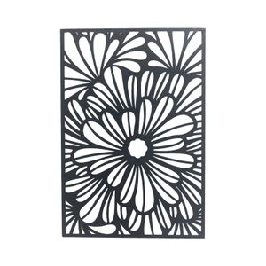 Black Nordic Metal Flower Leaf Wall Art Hangings Decoration Wall Mounted Iron Plate Home Decor