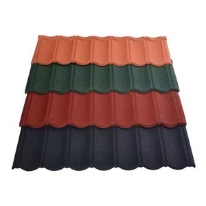 Wholesale Milano Type Stone Coated Metal Roof Tiles Metal Shingle Roof Tile Stone Coated Steel Roofing Tiles