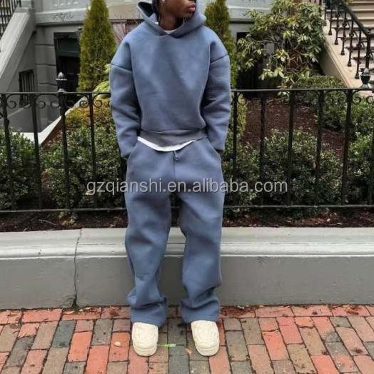 Custom Sweatsuit Hoodie and Jogger Set Heavyweight Baggy Plain Tracksuit Manufacturer Tech Fleece Windbreaker Tracksuit for Men