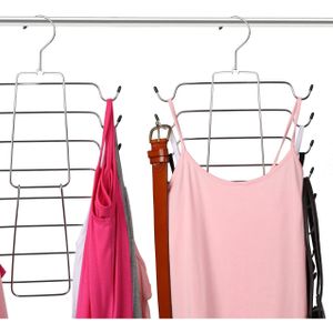 IANGO Metal Wire Tank Hangers Space Saving Multifunctional Top Cami Bra Pajamas Strappy Dress Lingerie Underwear Metal Hangers