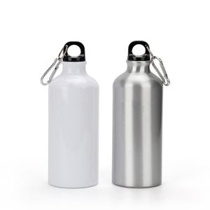 Customizable Logos and Pictures 500ml Blank Aluminum Sport Water Bottles With Screw Lid Buckle for Outdoor and Cycling