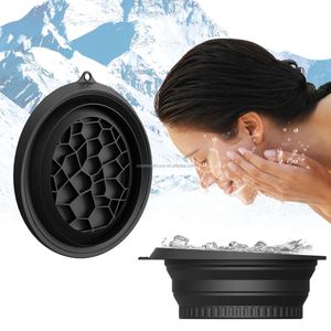2025 New Design Idea Facial Ice Therapy Facial Cold Plunge Collapsible Bowl for Face Ice Bath with Built-In Ice Tray