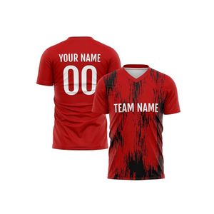 Customized Football Sports Shirt Personalized Football T-shirt with Team Name and Number logo