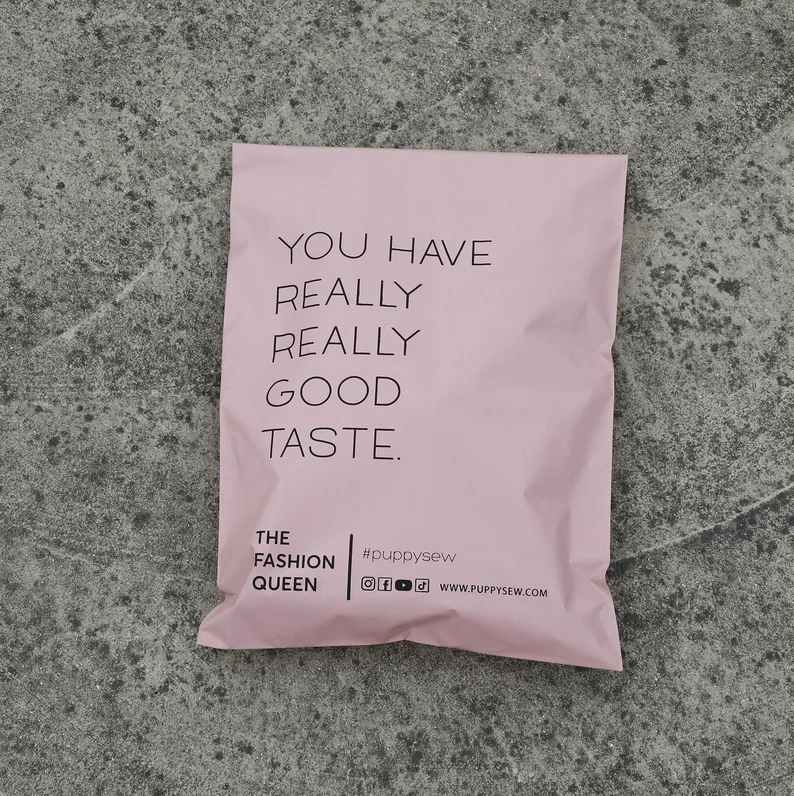 Biodegradable Custom logo pink Poly Small Bubble Mailer Shipping Bag pink Mailer Bags