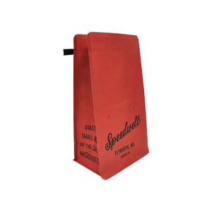 Biodegradable Coffee Bean Paper Bags Custom  Coffee Packaging Bags Flat Bottom Eight-Sided Sealing Bag Pouch