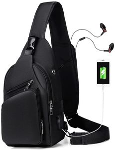 Custom Chest Shoulder Sling Bag Daypack Waterproof Polyester Crossbody Backpack for Women and Men