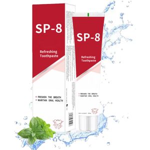 SP-8 Ultra Whitening Probiotic Toothpaste Deep Cleaning Brightening Fresh Mint Oral Care Herbal Ingredients for Adults Use Home