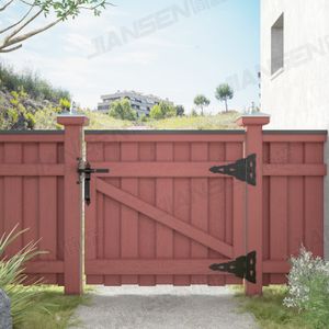 Customization Modern Design Heavy Duty Fence Gate Hardware Kit Outdoor Shed Strap Hinges Garage Door Hinge Latch Hardware