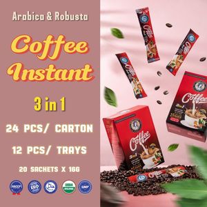 Top Manufacturer's Creamy Instant Robusta Arabica Coffee Powder Bulk Mellow Sweet Taste with Private Label Wholesale Vietnam