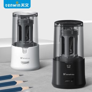 Tenwin 8038 Electric Pencil Sharpener Automatic Fancy Kids' 6-12mm Diameter Cutter with Adaptor for Students 6-12 Years Old