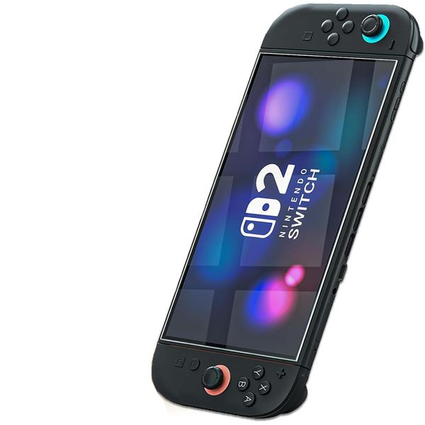 Screen Protector 8 Inch Anti Scratch HD Clear Tempered Glass Flim Screen Guard for Switch 2 Game Console